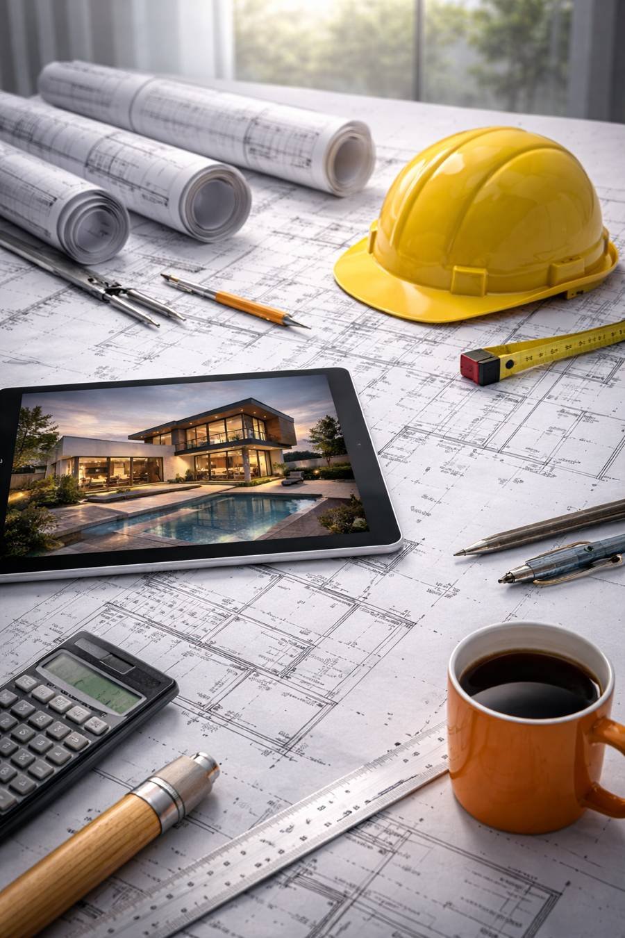 Planos, construcción, arquitectura